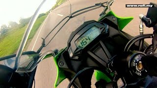 2015 Kawasaki Ninja 250SL Top Speed [upl. by Encrata]