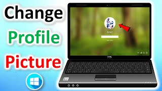 how to change your profile picture in windows 10  laptop me apna photo kaise lagaye [upl. by Halilak]