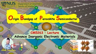 Origin Bandsgap of Perovskite Semiconductor [upl. by Froemming58]