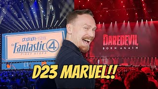 MARVEL D23 Presentation FULL News Breakdown  Daredevil  Fantastic Four Captain America  Agatha [upl. by Ivets]