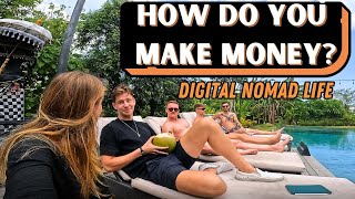 I asked DIGITAL NOMADS how they MAKE MONEY in Bali [upl. by Jochebed]