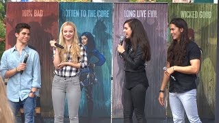 Descendants cast interview during Fan Event at Downtown Disney [upl. by Yeneffit]