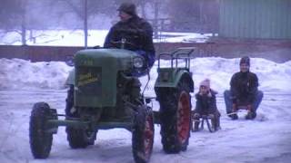 Schlittenfahren in Hitzhusen am 20022010 mit Fendt Dieselross F15G [upl. by Marcia521]