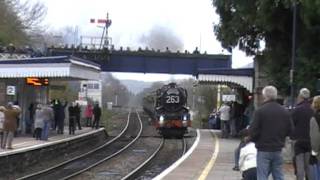 2 HELLFIRE steam tours through Abergavenny 261111 [upl. by Kania664]