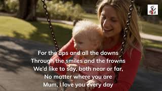 Mothers Day Song  Mum I Love You Everyday  David Enever Lyrics Video [upl. by Acsirp819]