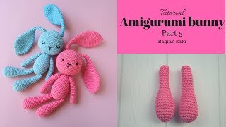 Tutorial AMIGURUMI BUNNY part 4 bagian kaki [upl. by Courtney]