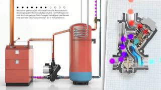 Thermische Rücklaufanhebung  Funktionsprinzip  Laddomat  Rohem Feuerungstechnik [upl. by Asin620]