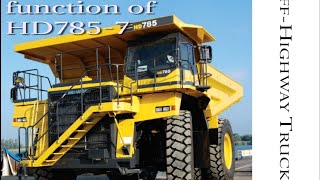 What is the Functions of Komatsu HD 7857 How to drive dumper function of hd7857TECHNICALFACT287 [upl. by Aynav]