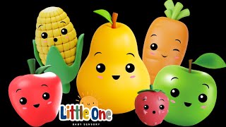 Dancing veggies Dancing fruits CUTE Animation  Baby Sensory video  High Contrast Sensory [upl. by Yelkreb]