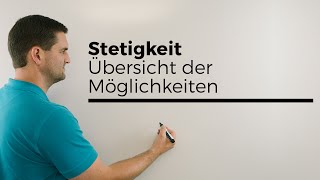 Stetigkeit Übersicht der Möglichkeiten mit stetig hebbarer Lücke  Mathe by Daniel Jung [upl. by Woehick]