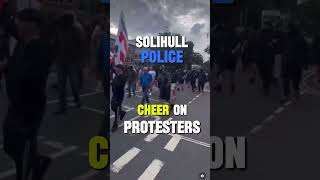 Solihull Police Cheer On Protesters In Birmingham enoughisenough uk [upl. by Oeak]