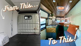 VAN BUILD TIMELAPSE  DIY Conversion Start to Finish [upl. by Cliffes]