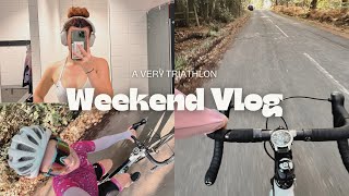 A Triathlon Weekend Vlog [upl. by Tristam]