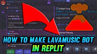 How To Make LavaLink Music Bot In Replit Discordjs v13 [upl. by Yedorb482]