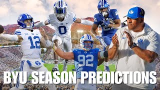 BYU Football 2024 Season Schedule Predictions  Predicting Record  Big 12 [upl. by Asaeret]