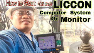 How to start of the LICCON Computer System or MonitorLiebherr ltm110052 [upl. by Earissed]