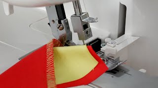 BERNINA Overlocker L 460  L 450 Einfädeln und nähen 2Faden Overlock [upl. by Didier600]