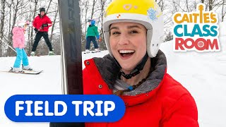 Lets Learn Winter Sports  Caities Classroom Field Trips  Snowy Outdoor Fun for Kids [upl. by Wayolle]