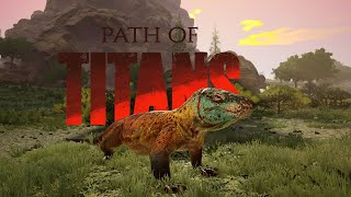 Hunting as a Giant Lizard l Megalania PvP Compilation l Path of Titans [upl. by Adai]