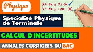 23  4 EXERCICES CORRIGÉS SUR LES CALCULS DINCERTITUDES [upl. by Oicnecserc]