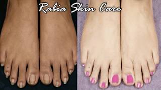 My Style FEET WHITENING PEDICURE  Remove SUN TAN and WHITEN your FEETLive Result  RABIA SKIN CARE [upl. by Alis]