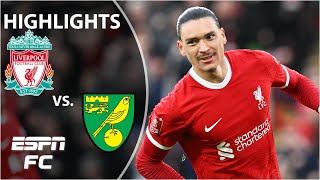 🔴 CRUISE CONTROL 🔴 Liverpool vs Norwich City  FA Cup Highlights  ESPN FC [upl. by Eenhat]