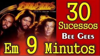 30 Sucessos dos Bee Gees em 9 Minutos Com nome das Músicas [upl. by Kamal]