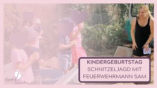 VLOG Ninos 4 Geburtstag Teil 3  Kindergeburtstag  Schnitzeljagd mit Feuerwehrmann Sam [upl. by Aita]