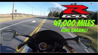 2008 GSXR 600 47k miles TEST RIDE srkcyclescom [upl. by Fuchs]