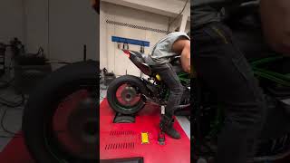 Kawasaki NINJA H2R On Dyno 😈shorts ninja kawasaki h2r viral dream bike trending ytshorts [upl. by Gnav]