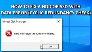 How to FIX Data Error Cyclic Redundancy Check Guide [upl. by Ecirtemed]