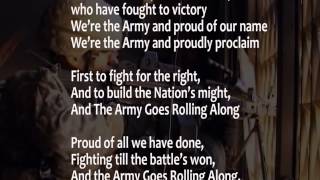 The Army Song with lyrics performed by The United States Army Band [upl. by Yhtac]