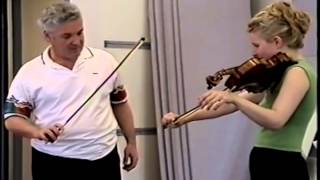 Pinchas Zukerman lesson with Helena Baillie [upl. by Izogn]