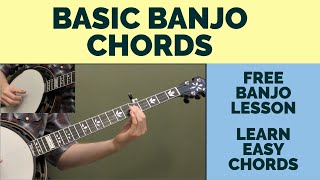 Free Banjo Lesson Basic Banjo Chords [upl. by Atnohs]