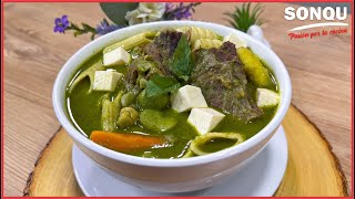 Sopa DE MENESTRON PERUANO Rápido y Fácil  Comida Peruana [upl. by Octavian]