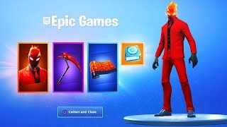 TODAS LAS RECOMPENSAS DE INFIERNO  NUEVA SKIN FORTNITE BATTLE ROYALE Pack [upl. by Aremahs227]