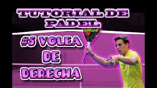 TUTORIAL DE PADEL  5 VOLEA DE DERECHA  Ivan Garcia Padel [upl. by Mmada]