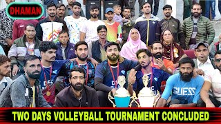 Two Days Volleyball Tournament concluded at Dhaman [upl. by Natsirk486]