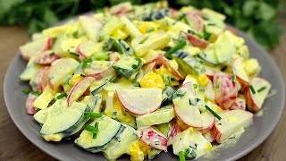 Leckerer Frühlingssalat in 5 Minuten Ich werde nie müde diesen Salat zu essen [upl. by Erialb]