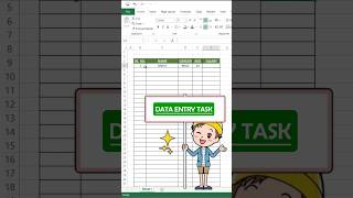 Data Entry Trick in Excel  ytshorts exceltips exceltricks excelformula [upl. by Elysia]