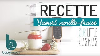 Recette bébé Yaourt à la fraise  9 à 12 mois by Our little kosmos I Cuisinedebebe [upl. by Ybbor]