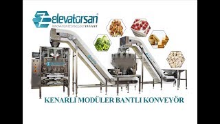 PLASTÄ°K MODÃœLER KENARLIKLI KONVEYÃ–R  PLASTIC MODULAR SIDEWALL BELT CONVEYOR [upl. by Enilarac]