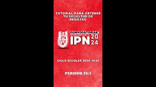 Registro Admisión IPN 2024 [upl. by Niwre]