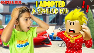 Ferran ADOPTS a SPOILED KID in Roblox Brookhaven  Royalty Gaming [upl. by Ajiat]