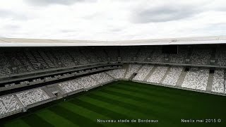 Nouveau stade Bordeaux vu par drone [upl. by Ajssatsan261]