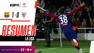 ¡AGÓNICO TRIUNFO DEL BARSA EN EL CAMP NOU PARA SER ESCOLTA  Barcelona 10 Ath Bilbao  RESUMEN [upl. by Adila]