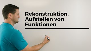 Rekonstruktion Aufstellen von Funktionen Steckbriefaufgaben Übersicht  Mathe by Daniel Jung [upl. by Hazem]