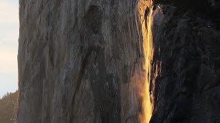 Yosemite Natural Firefall 2016 [upl. by Mcclees]