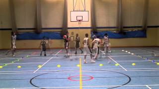 Warmup Games for Youth Basketball Tag Ball [upl. by Arhas]