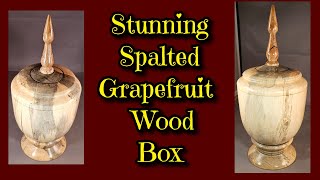 Stunning Grapefruit Spalted Wood Box [upl. by Varuag857]